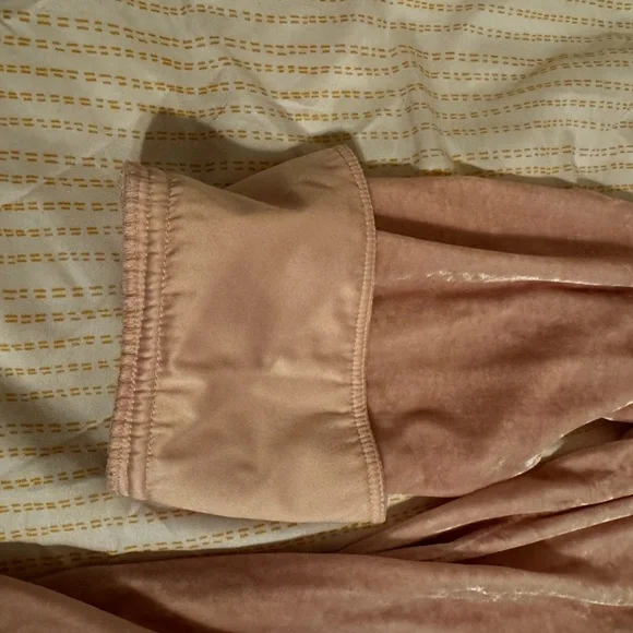 J Jill Crushed Velvet Pink Women's Top Large Tall - Picture 3 of 8
